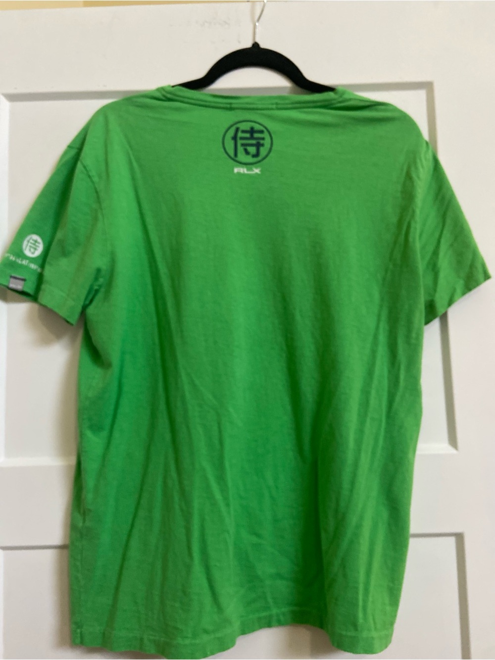 RLX Ralph Lauren Green RUN V-Neck Tee - Picture 2 of 3